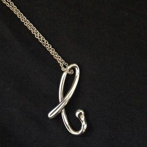 Tiffany & Co Peretti “b” initial necklace
